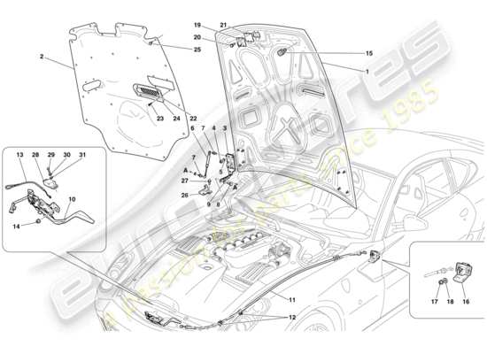 a part diagram from the Ferrari 599 GTB Fiorano (Europe) parts catalogue