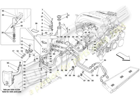 Ferrari 599 599 GTO (RHD) Part Diagrams