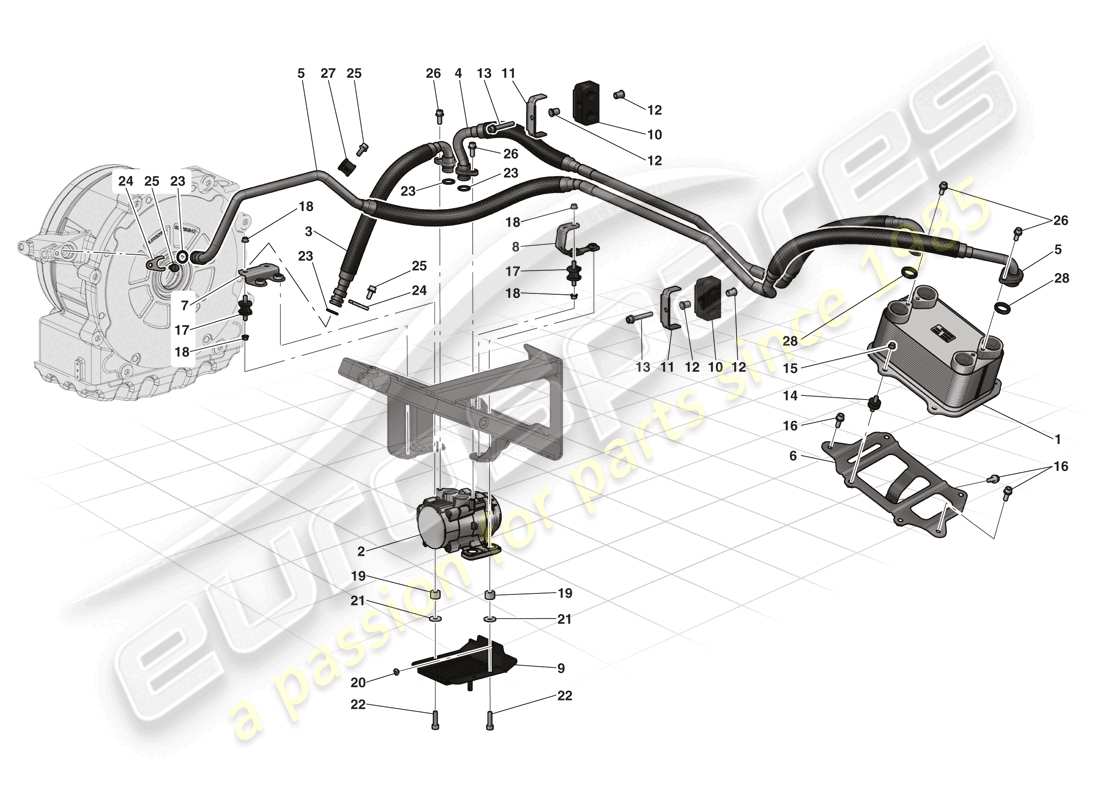 Ferrari LaFerrari (Europe) ELECTRIC MOTOR COOLING Part Diagram