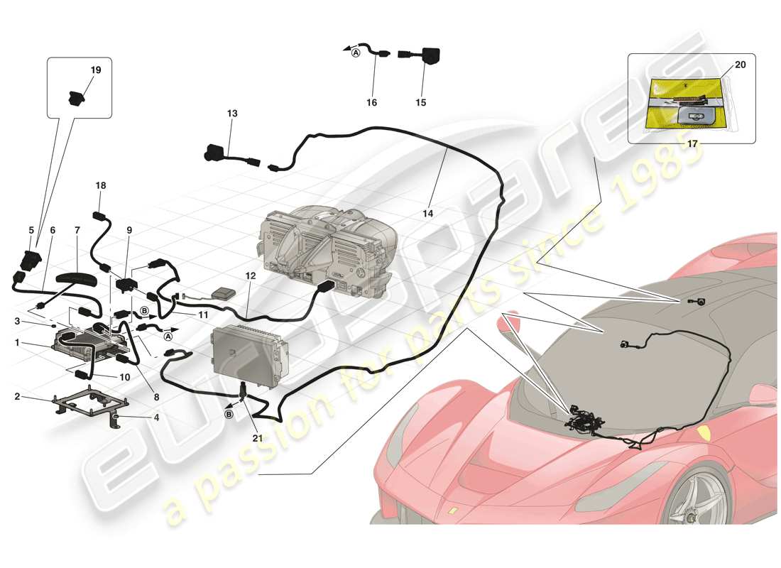Ferrari LaFerrari (Europe) TELEMETRY - DATA ACQUISITION Part Diagram