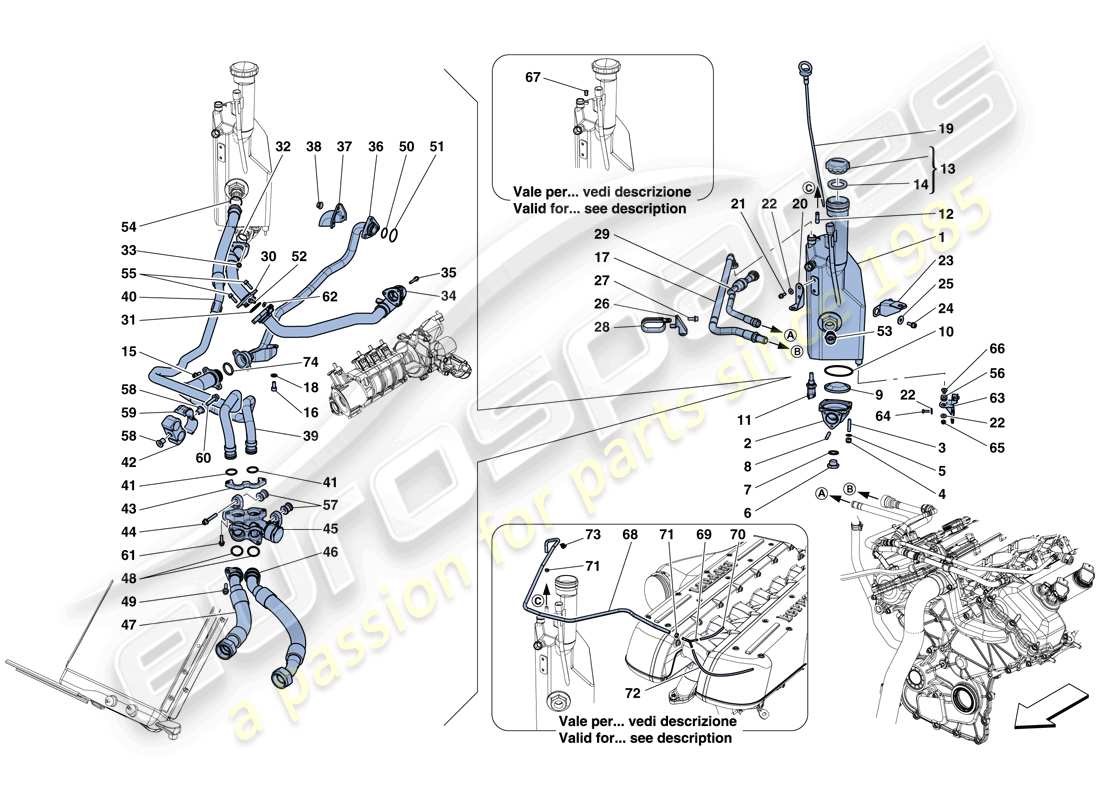 Ferrari GTC4 Lusso (Europe) LUBRICATION SYSTEM: TANK Part Diagram