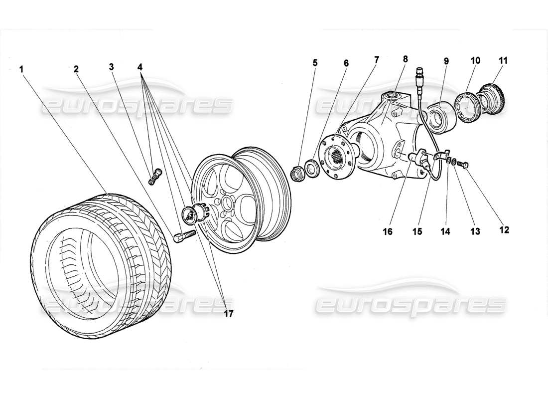 Lamborghini Murcielago Murcielago (2003) 51 01 71 Front Suspension - Wheel  & Hub Carrier Part Diagram.