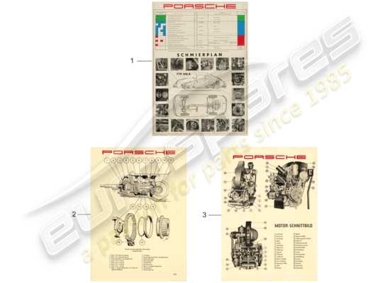 a part diagram from the Porsche Classic accessories (1992) parts catalogue