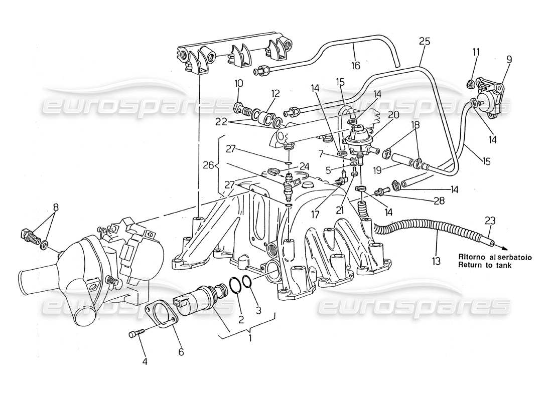 Maserati 2.24v Ignition System - Accesories Part Diagram
