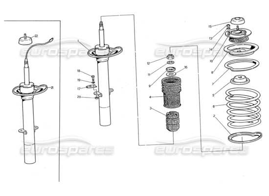 a part diagram from the Maserati 2.24v parts catalogue