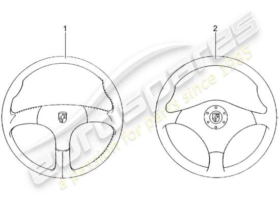 a part diagram from the Porsche Classic accessories (2012) parts catalogue