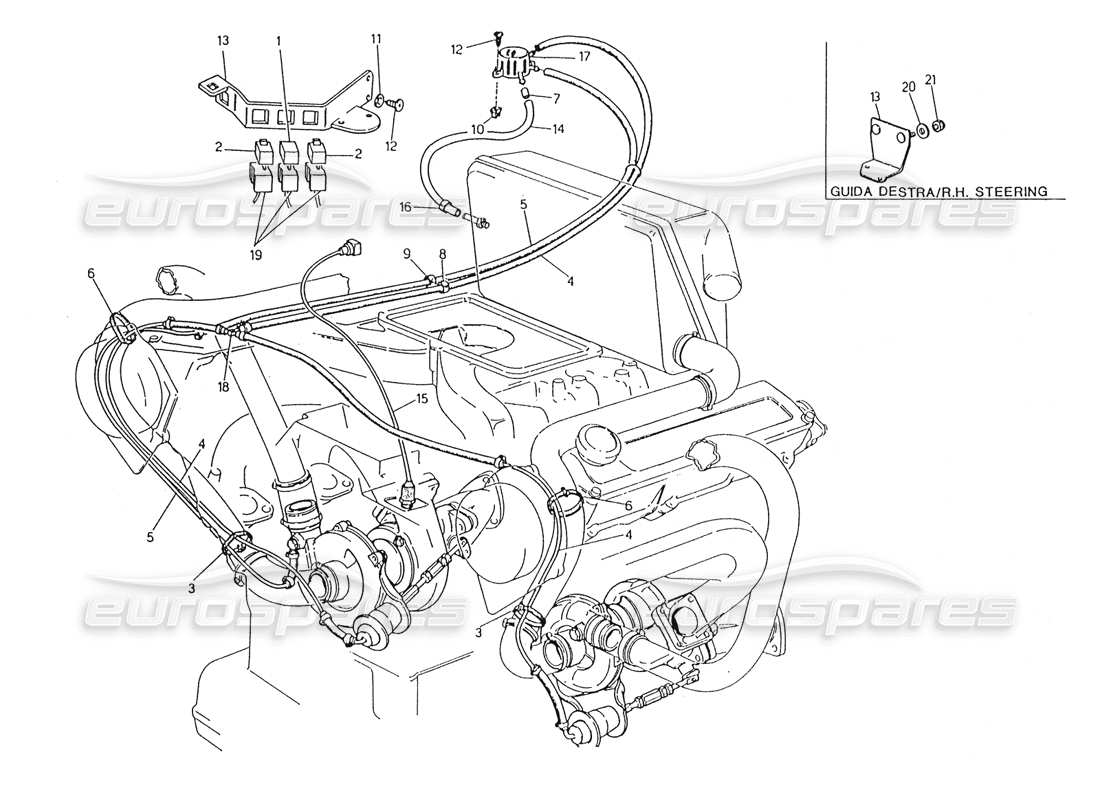 Maserati Karif 2.8 Boost Control System Part Diagram