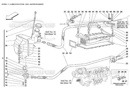 a part diagram from the Maserati 4200 Spyder (2002) parts catalogue
