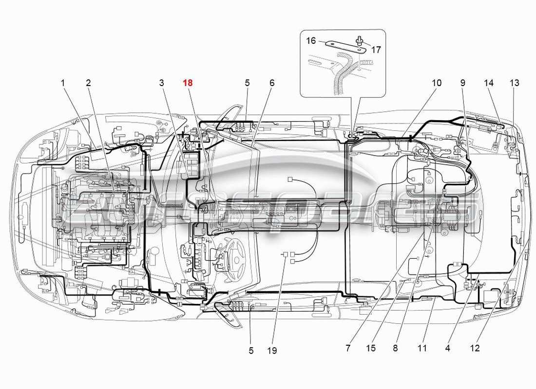 Maserati 4200 Gransport (2005) electrical system Part Diagram