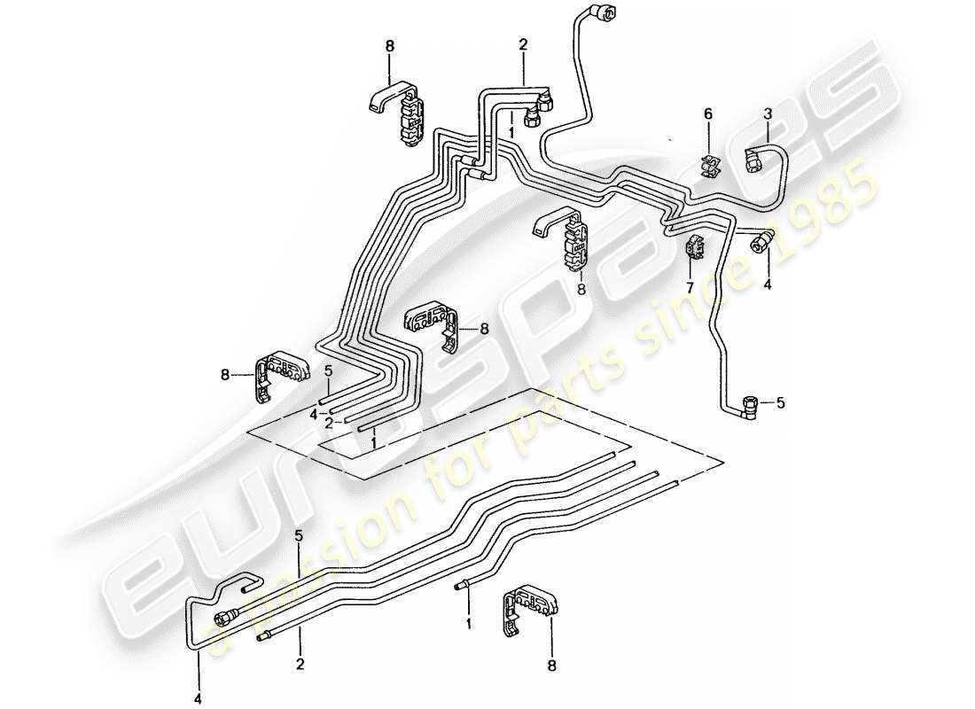 Porsche 996 GT3 (2001) fuel system Part Diagram