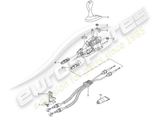 a part diagram from the Porsche 996 T/GT2 (2001) parts catalogue