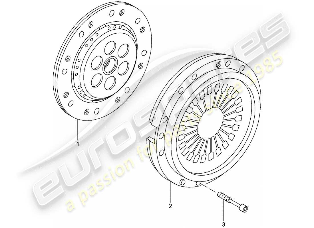 Porsche 996 T/GT2 (2005) clutch Part Diagram