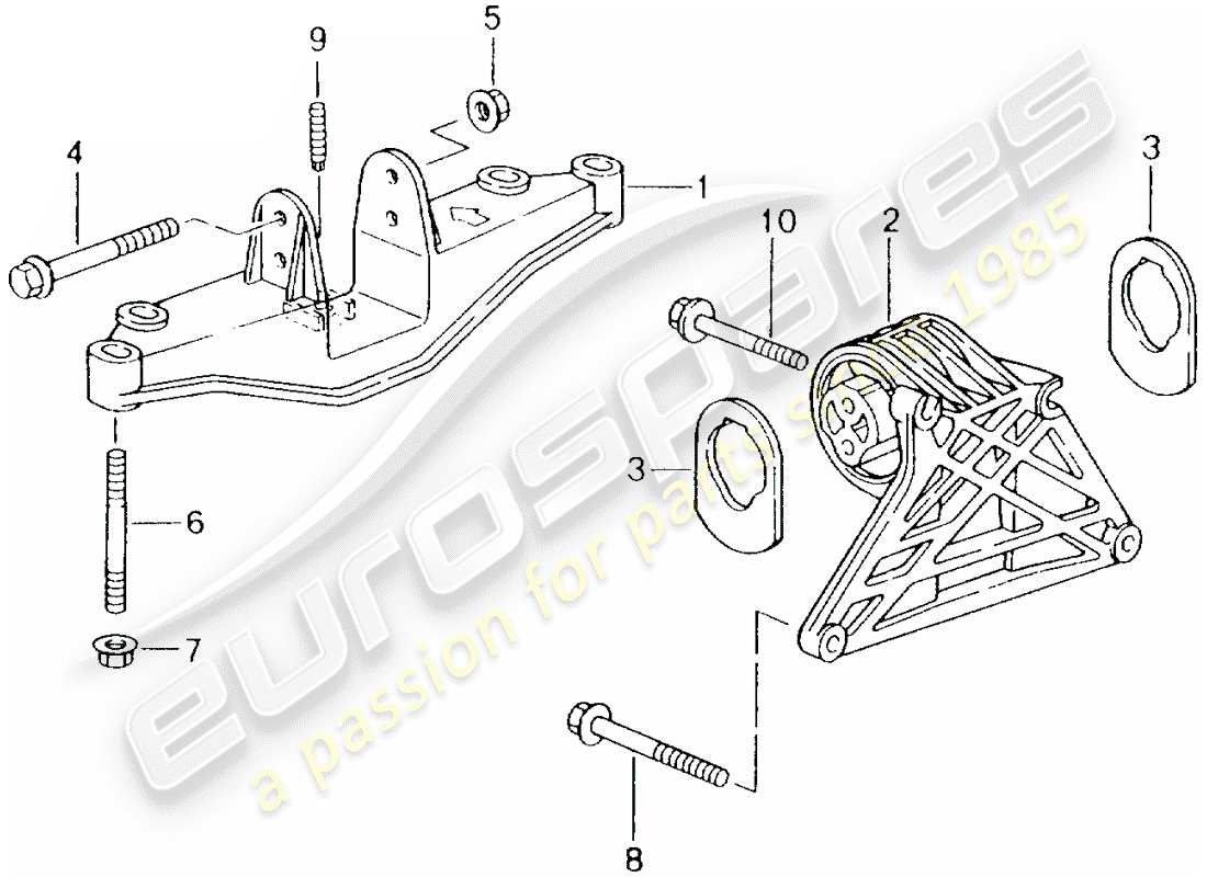 Porsche Boxster 986 (1997) ENGINE LIFTING TACKLE Parts Diagram