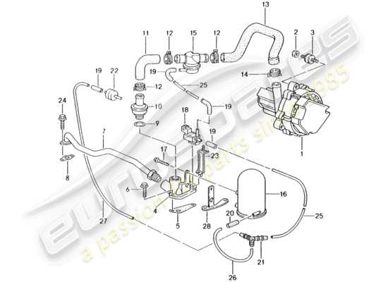 Porsche Boxster 986 (1998) Part Diagrams | Eurospares