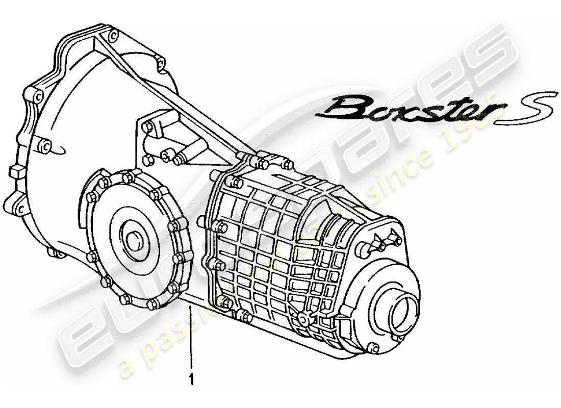 Porsche Boxster 986 (2003) 6 SPEED MANUAL TRANSMISSION - - D - MJ 2000>> Parts Diagram