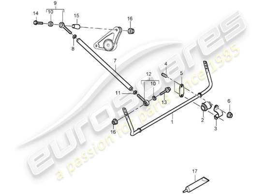 a part diagram from the Porsche Carrera GT (2005) parts catalogue