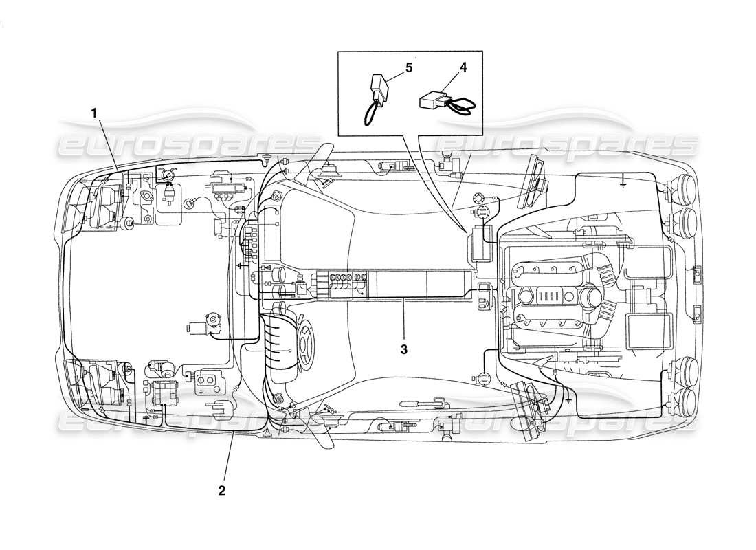 Ferrari 355 Challenge (1999) electrical system Part Diagram