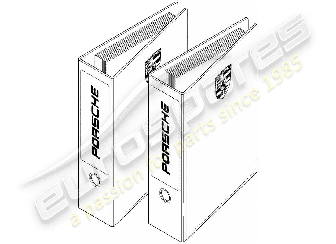 Porsche After Sales lit. (1953) ORGANISATION AIDS Part Diagram