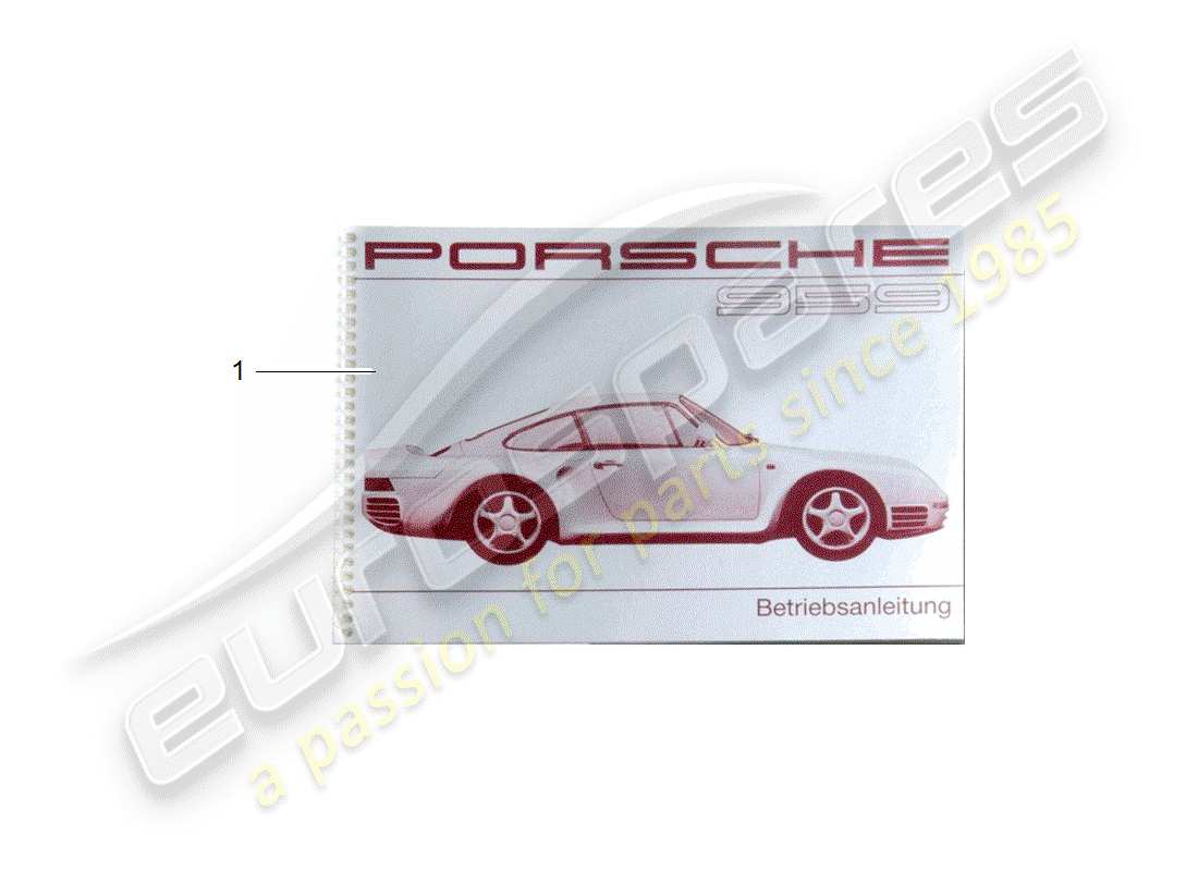 Porsche After Sales lit. (1976) INSTRUCTION MANUAL Part Diagram