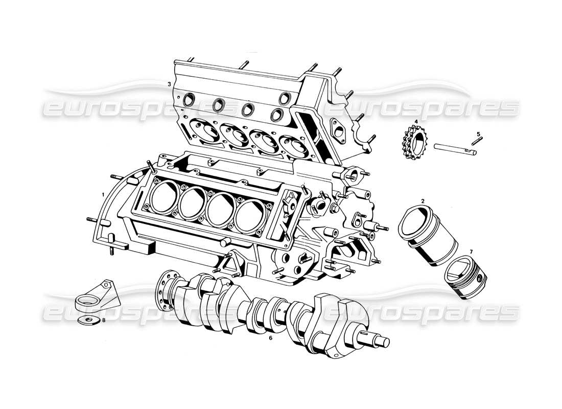 Maserati Bora (USA Variants) engine Part Diagram
