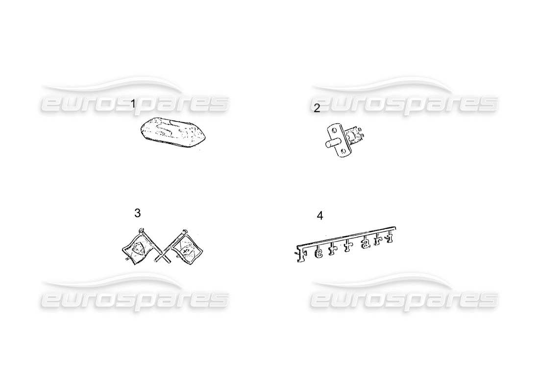 Ferrari 250 GT (Coachwork) BOOT LID (continued) Part Diagram