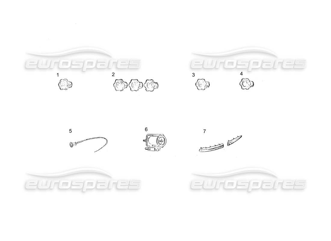 Ferrari 250 GT (Coachwork) DASHBOARD TRIM (continued) Part Diagram