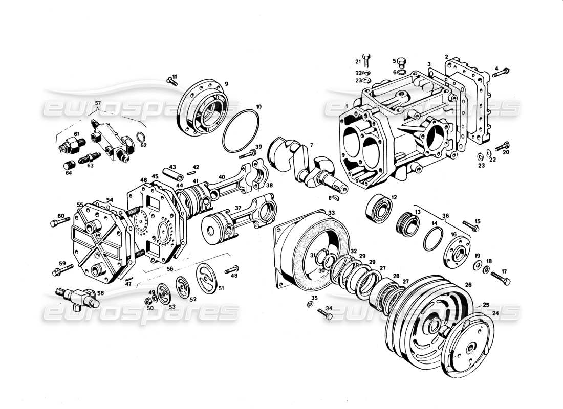 Maserati Bora Conditionng Compressor Part Diagram