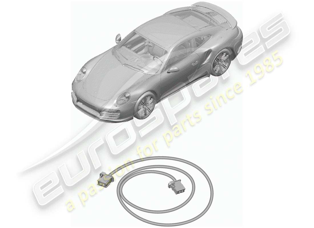 Porsche 991 Turbo (2019) wiring harnesses Part Diagram