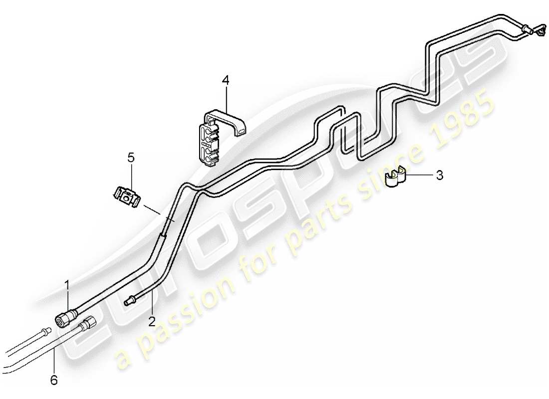 Porsche 997 (2007) fuel system Part Diagram