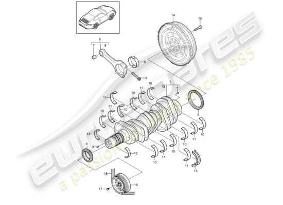 Porsche 997 Gen. 2 997 Gen. 2 (2009) Part Diagrams