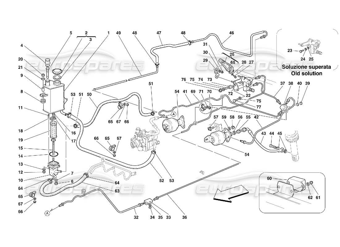 Ferrari 456 GT/GTA Self-Levelling Suspension System -Not for 456 GTA Part Diagram