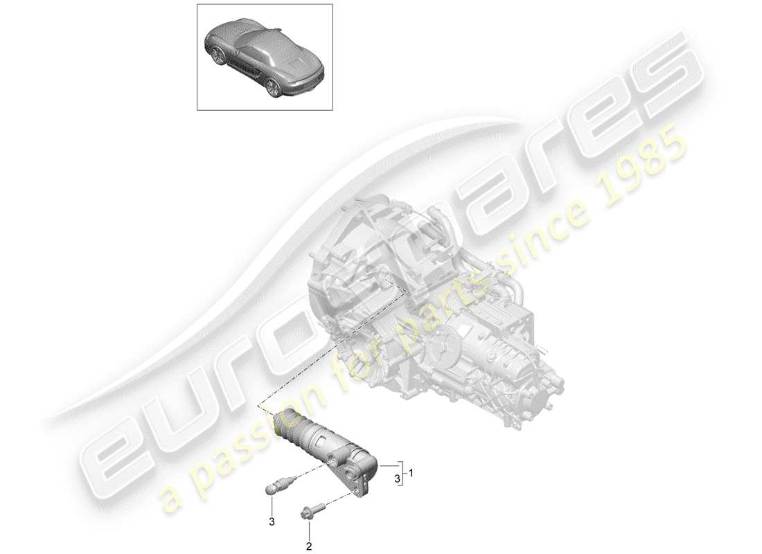 Porsche Boxster 981 (2012) CLUTCH RELEASE Part Diagram