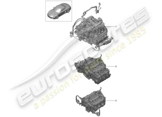 a part diagram from the Porsche Boxster 981 (2013) parts catalogue
