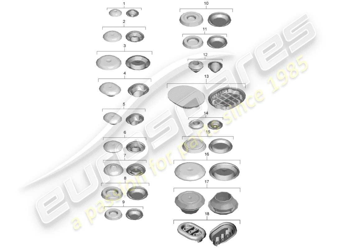 Porsche Boxster 981 (2014) PLUG Part Diagram