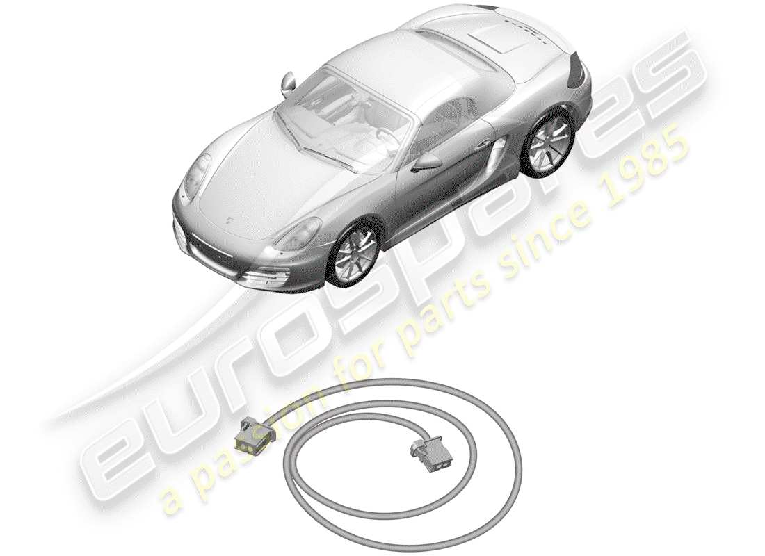 Porsche Boxster 981 (2014) light fibre optic Part Diagram
