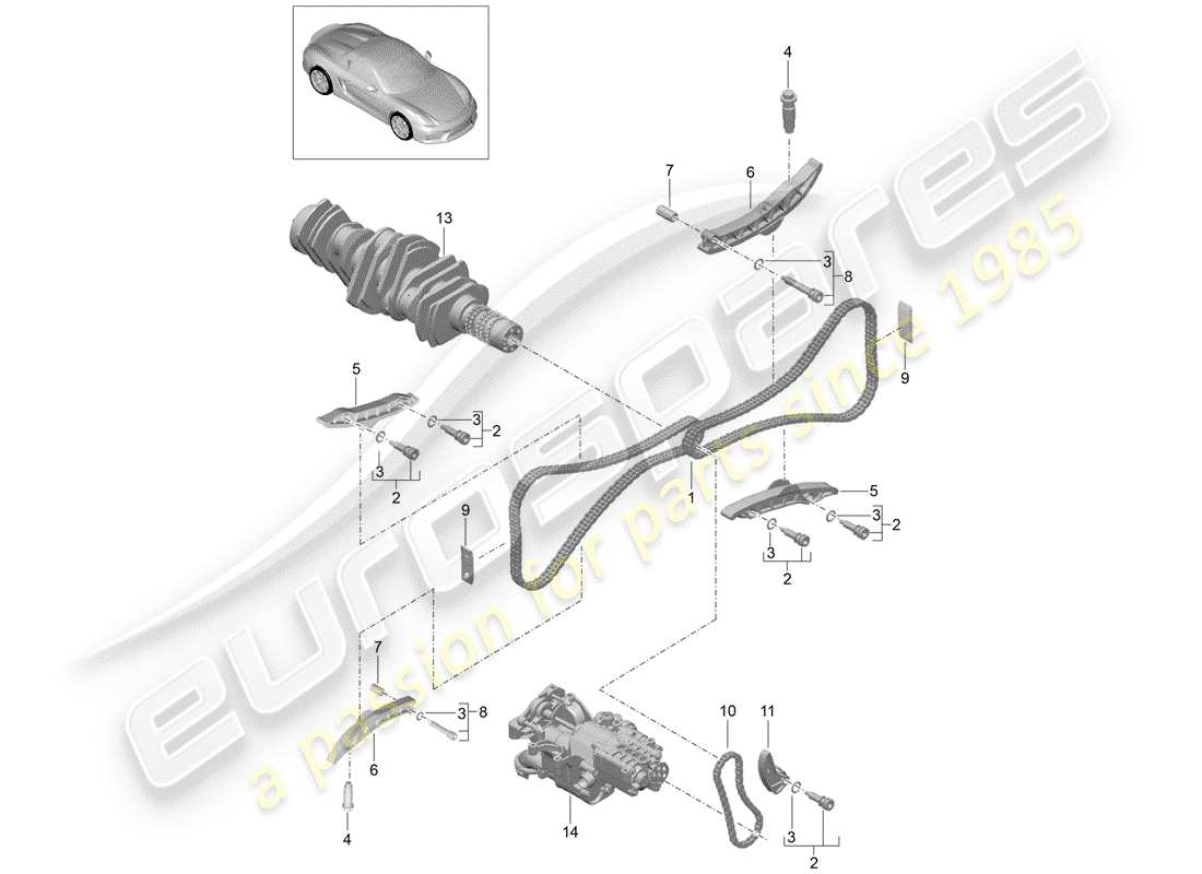 Porsche Boxster Spyder (2016) VALVE CONTROL Part Diagram