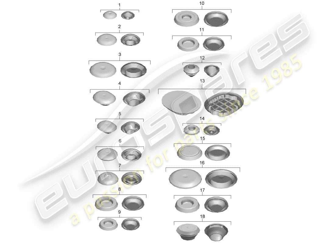 Porsche Boxster Spyder (2016) PLUG Part Diagram