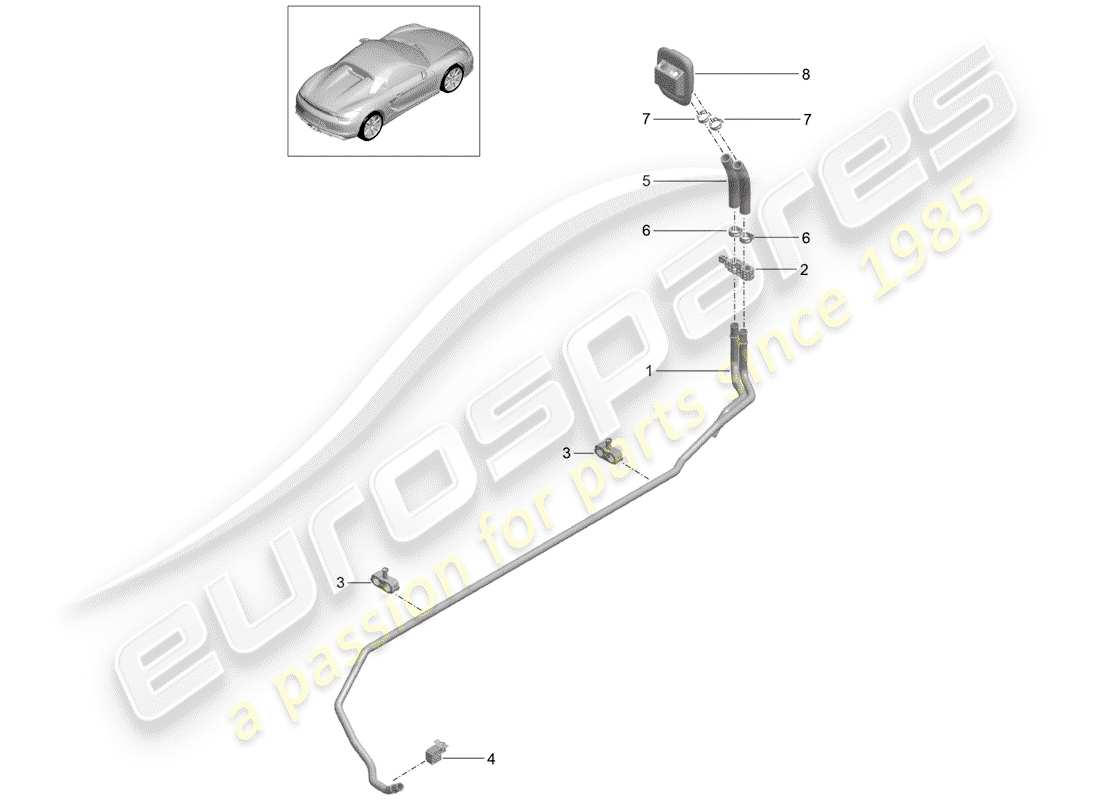 Porsche Boxster Spyder (2016) HEATER Part Diagram
