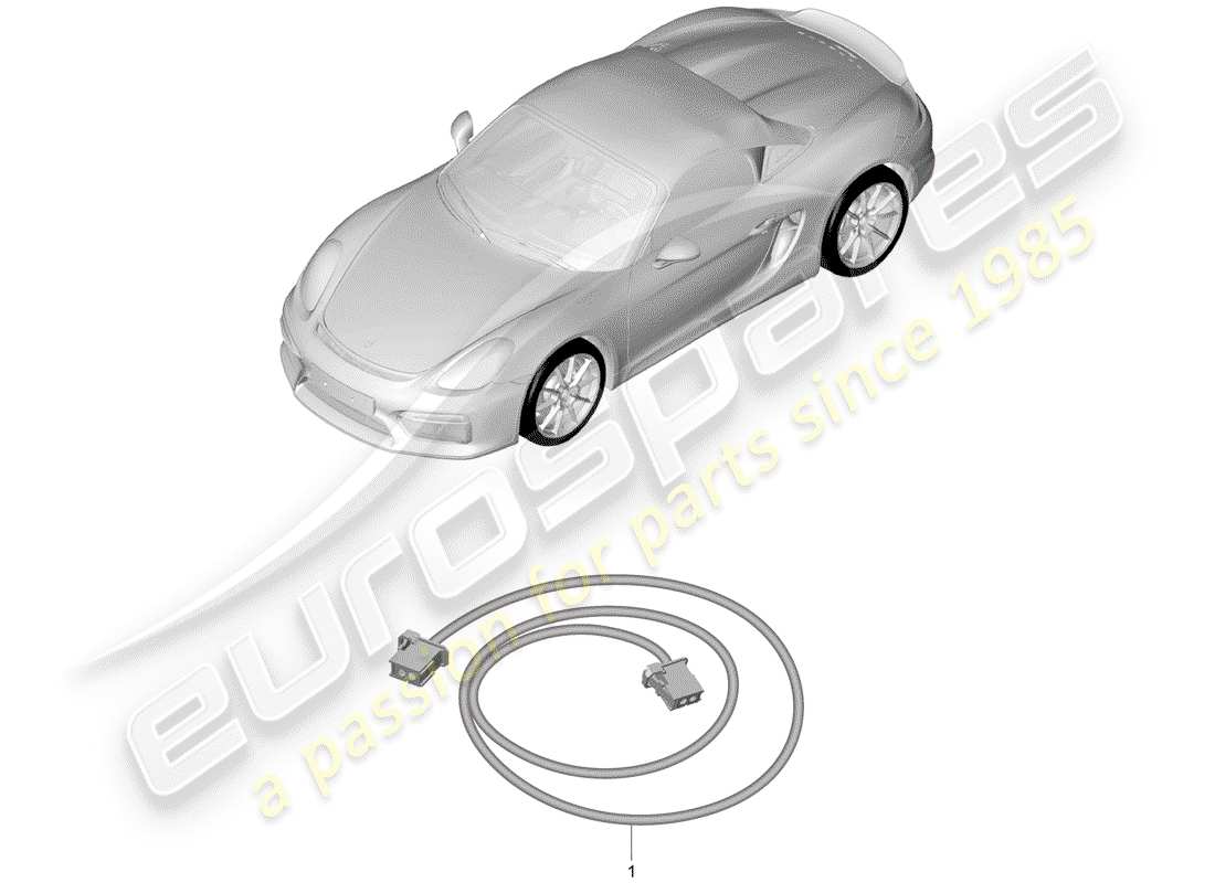 Porsche Boxster Spyder (2016) wiring harnesses Part Diagram