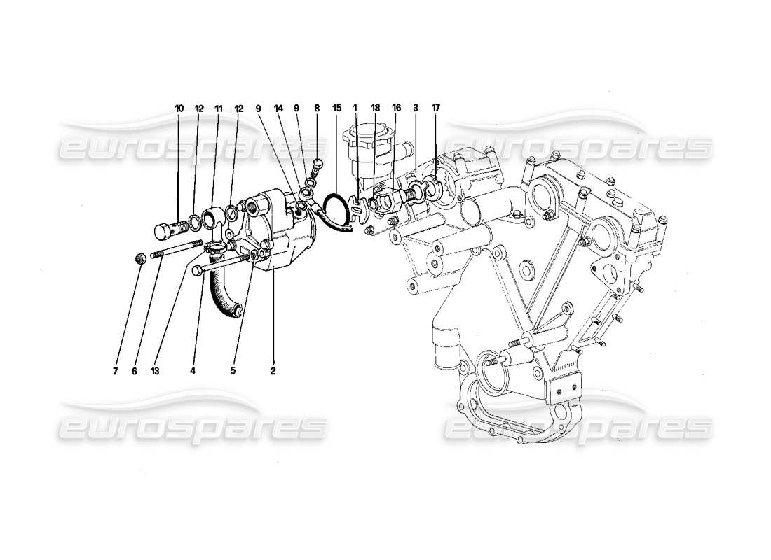 Ferrari 412 (Mechanical) Brake Booster Vacuum Pump Part Diagram