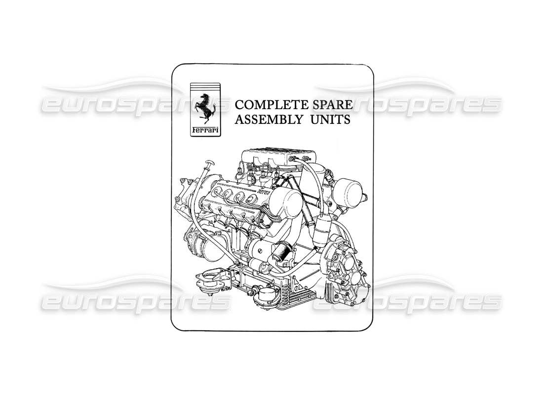 Ferrari 412 (Mechanical) spare parts units Part Diagram