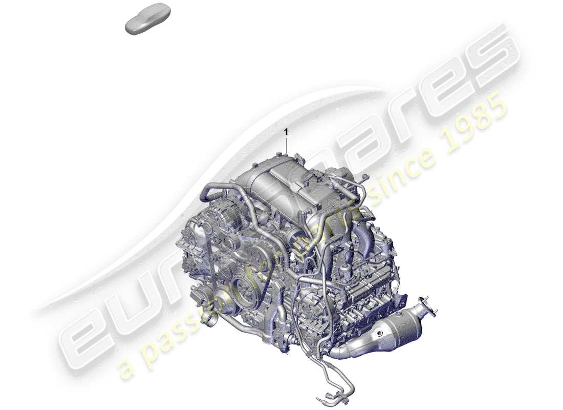 Porsche Boxster Spyder (2019) REPLACEMENT ENGINE Part Diagram