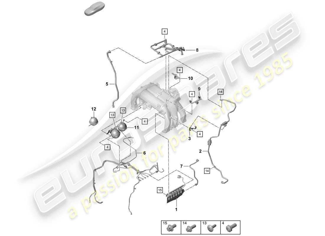 Porsche Boxster Spyder (2019) VACUUM SYSTEM Part Diagram