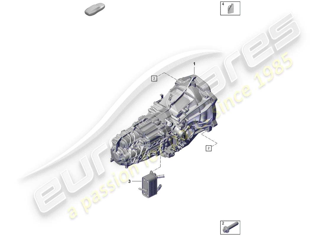 Porsche Boxster Spyder (2019) MANUAL GEARBOX Part Diagram