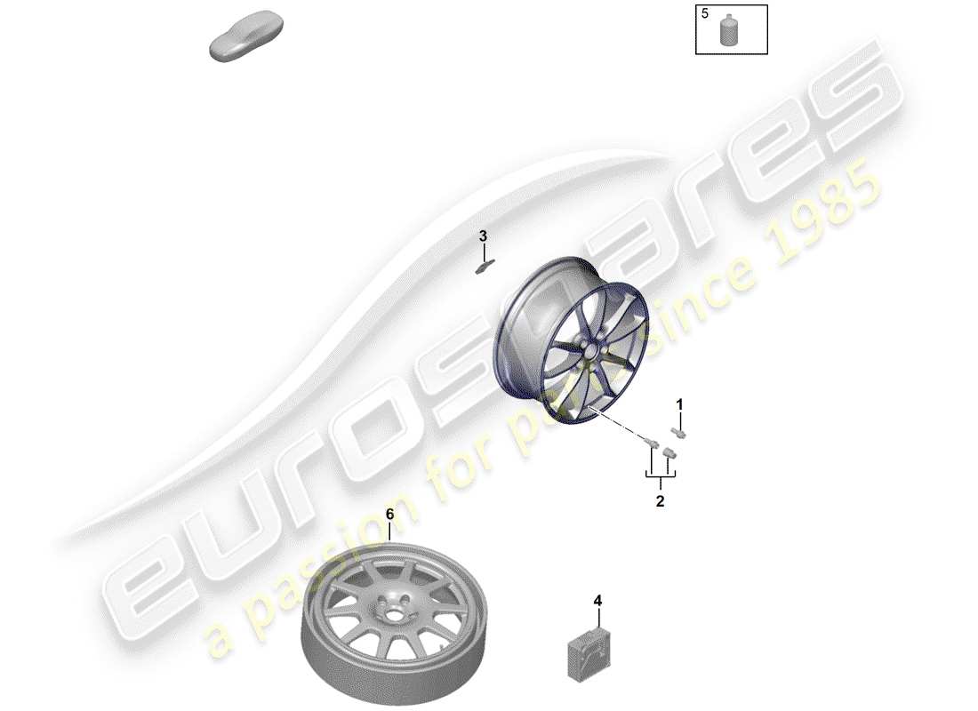Porsche Boxster Spyder (2019) SINGLE PARTS Part Diagram