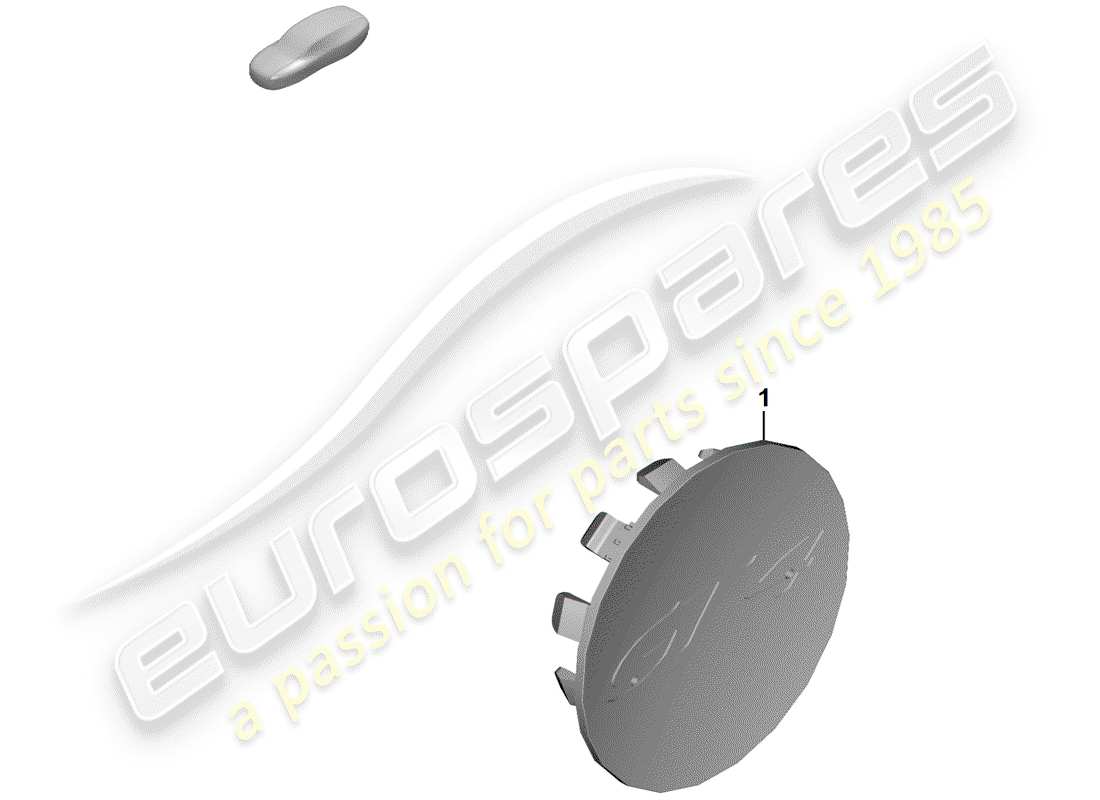 Porsche Boxster Spyder (2019) WHEEL CAP Part Diagram