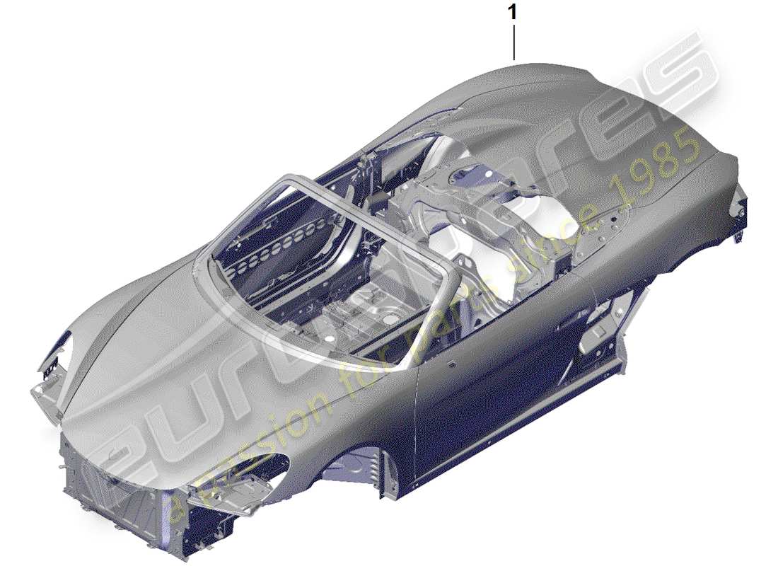 Porsche Boxster Spyder (2019) car body Part Diagram