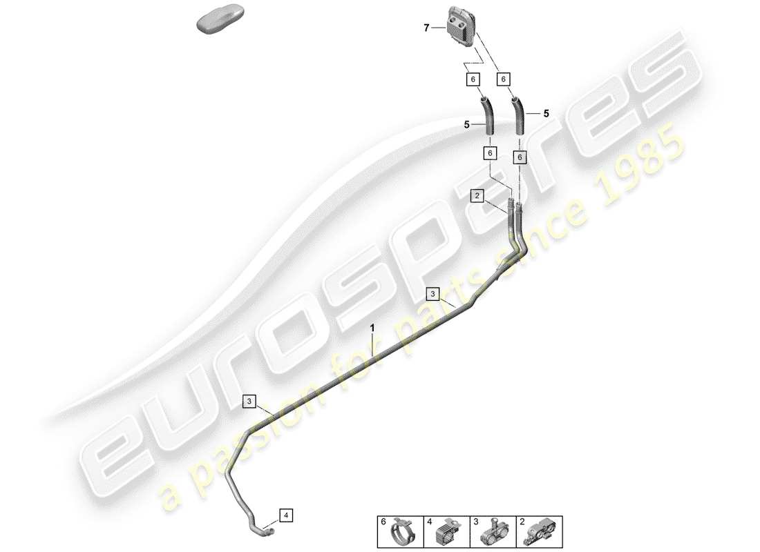 Porsche Boxster Spyder (2019) HEATER Part Diagram