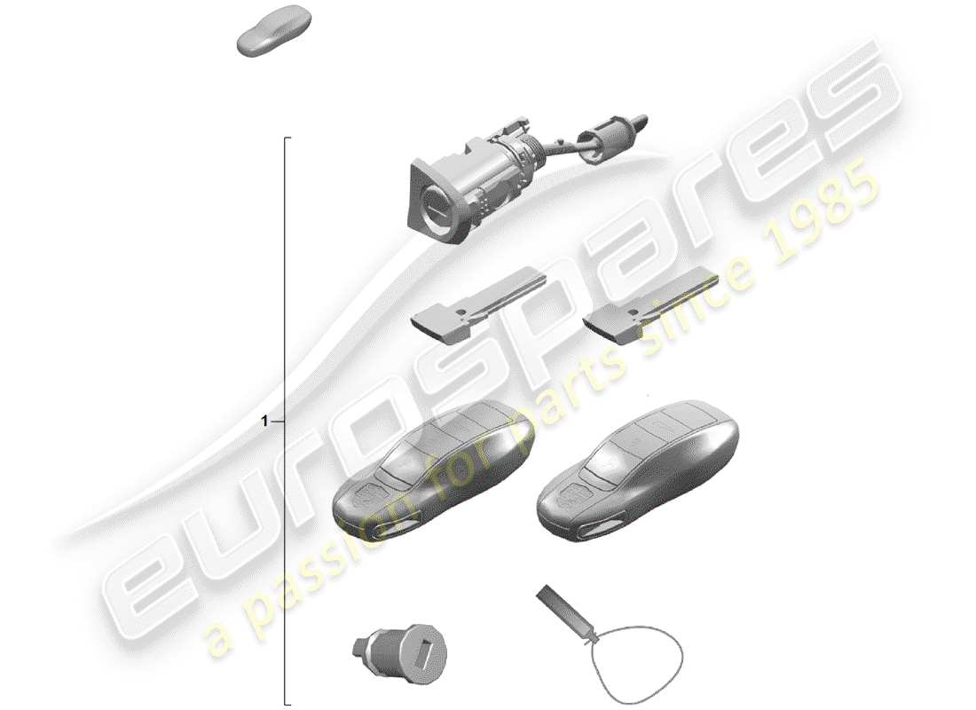 Porsche Boxster Spyder (2019) repair kit Part Diagram