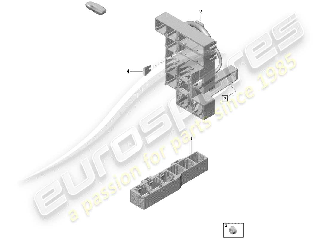 Porsche Boxster Spyder (2019) fuse box/relay plate Part Diagram